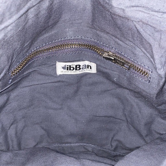 ibBan Anthropology Handmade Boho Beaded Fringe Crossbody Bag Gray - Picture 5 of 11